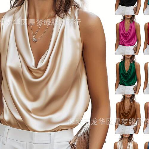 Women's color Ding shirt, brand new hanging sleeveless top