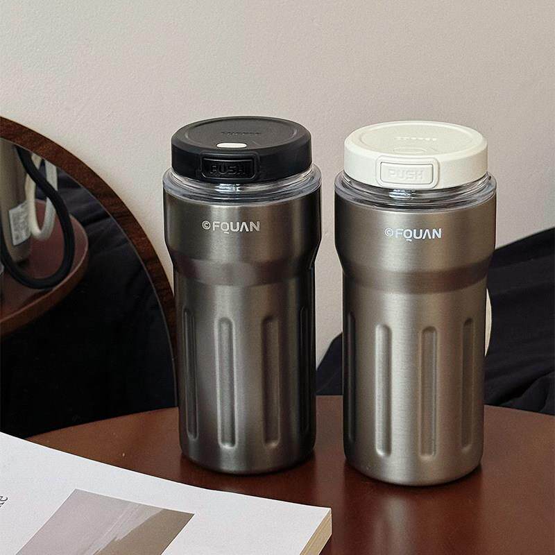 简约ins风保温杯覆古文艺高颜值咖啡杯高档便携316L不锈钢水杯子