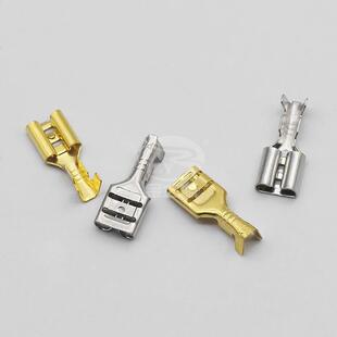接插件DJ6BIU2 63B插簧接端子6.3冷压裸线端子电源连2接器.散件