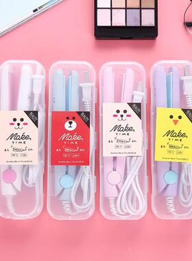 Mini Curling Iron with Dual Function for Straightening and C