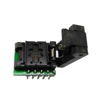 HM-ILUFN80.8翻探针转盖DIP8测试座WSON编DEQ程QFN8D连接器