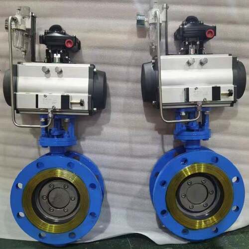 气动三偏心硬密封法兰蝶阀D643H-10CDN300品质厂家