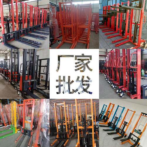 手u动液压堆车2Hydraulic 吨ManSal tacker3T电动叉车搬运车1t