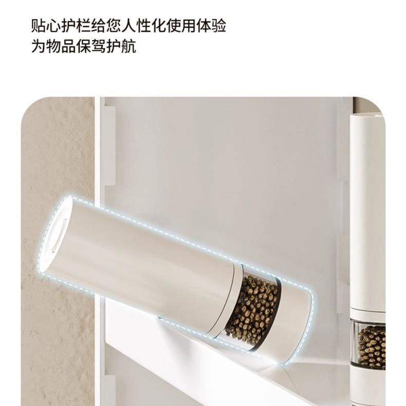 厨房免多功置物架挂调料架壁式太空铝打OBZ孔墙上调味料品罐收纳