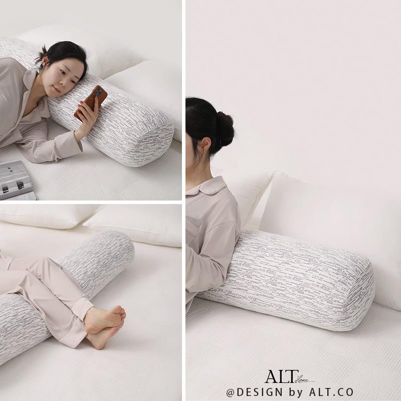 竹纤维长条抱枕女生睡觉夹腿专用椭圆硬揽枕侧睡靠枕头男生款骑枕