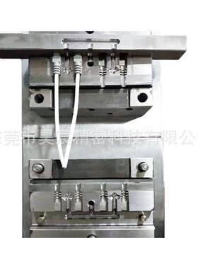 厂家生产网络水晶头连接电话线插头模具/DC音响电源线量产构件