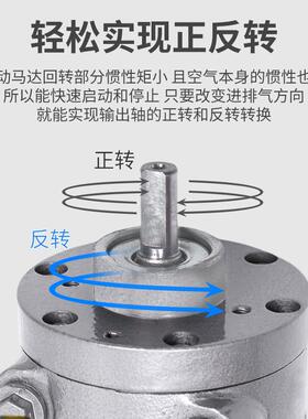 欣山XSPVM-2AM叶片式气动马达高速大功率防爆正反可调速配减速机