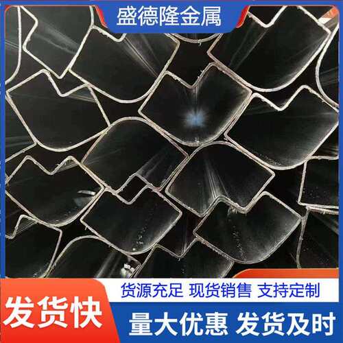 镀锌薄壁现货L形管p形管可根据图纸制做不同形状异型管钢管