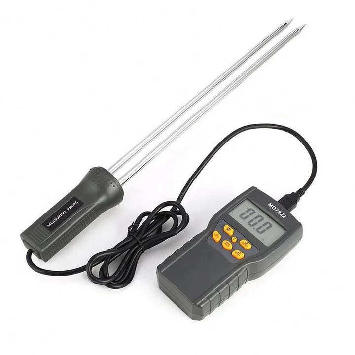 厂家直供数显颗粒粮食水分测试计超长探针数字式测湿仪MD7822