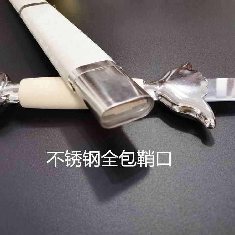 白色太极武术剑晨练道具拍照舞蹈表演训练COS软剑汉服古装未联严