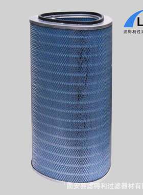 阻燃型滤筒P034301-016-436聚酯纤维复合纤维型椭圆形除尘滤筒