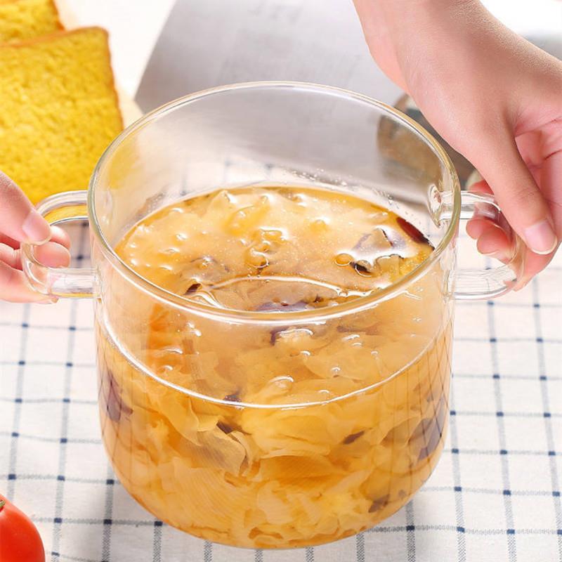 玻璃汤锅玻璃锅家用厨具辅食煲汤炖锅煮面牛奶锅一锅高硼硅玻璃