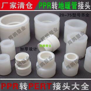 PPR转PERT全塑料转换接头 20 25 32 40 50 63 75 水管变径熔接头