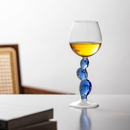 意大利进口ichendorf 小众鸡尾酒杯 仙人掌玻璃高脚杯 轻奢红酒杯