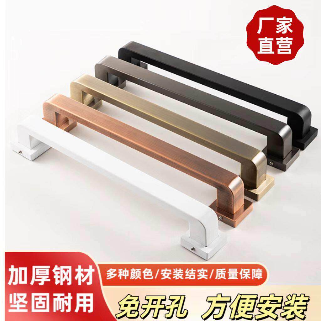 单装款不锈钢拉手玫瑰金黑钛合金黄钛合金木门有框门铁门肯德基门