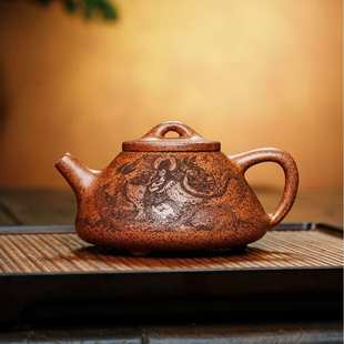 批发子冶石瓢手工宜兴紫砂壶原矿段泥高温烧龙功夫茶具家用泡茶壶
