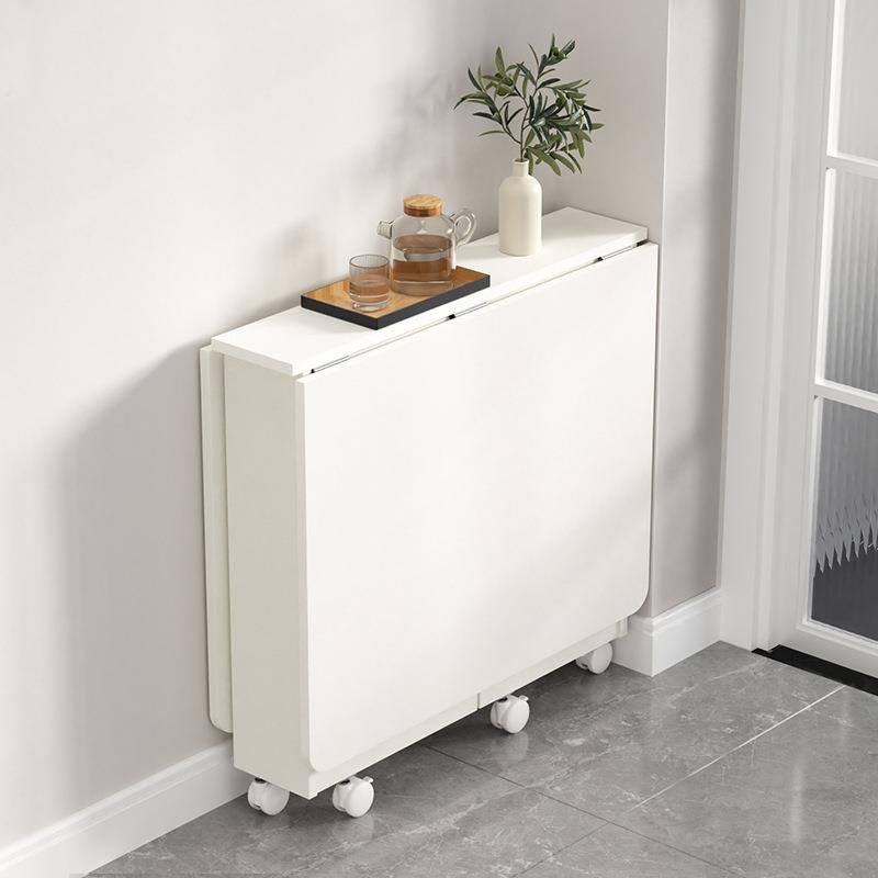 【1.4米折叠餐桌】折叠桌木质饭桌小户型餐桌省空间可移动折叠餐