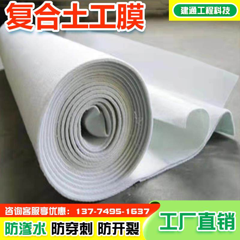 覆合土工膜一布一膜两布一膜河道水库蓄水池加厚防渗土工膜覆合膜