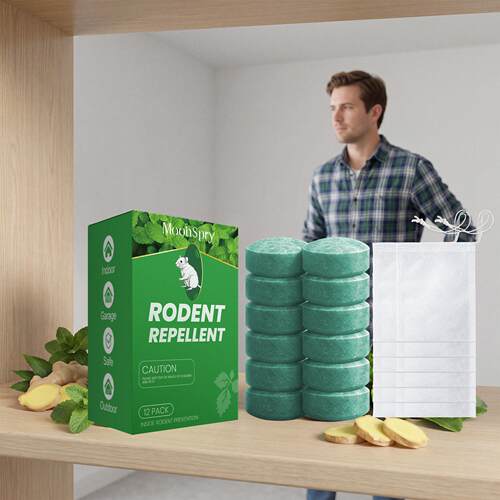 MOONSPRY Mouse Repellent Pellets - Portable and Suitable for