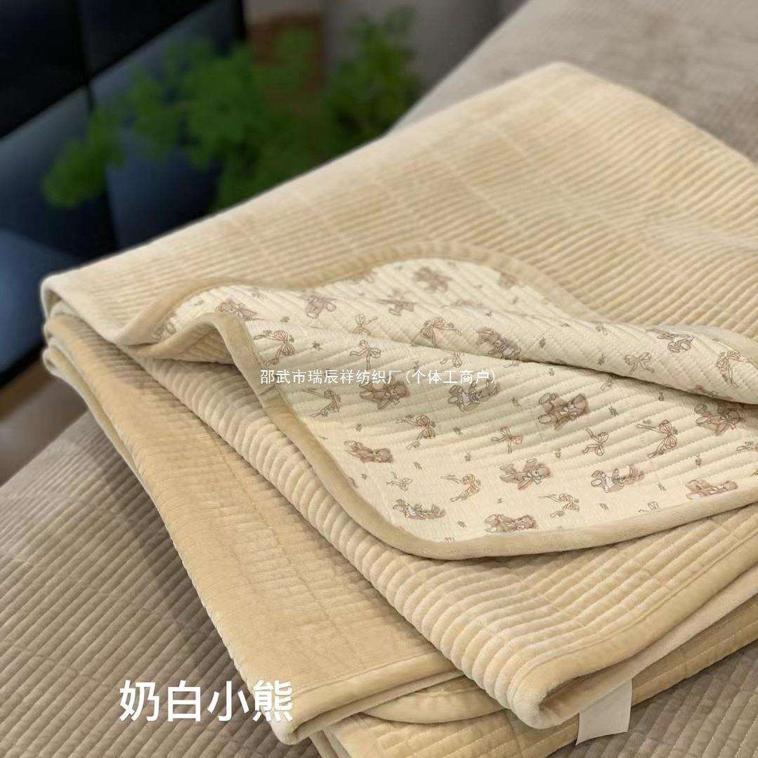 加厚床单床盖三件套夹棉婴儿绒双面多功能秋冬韩式风