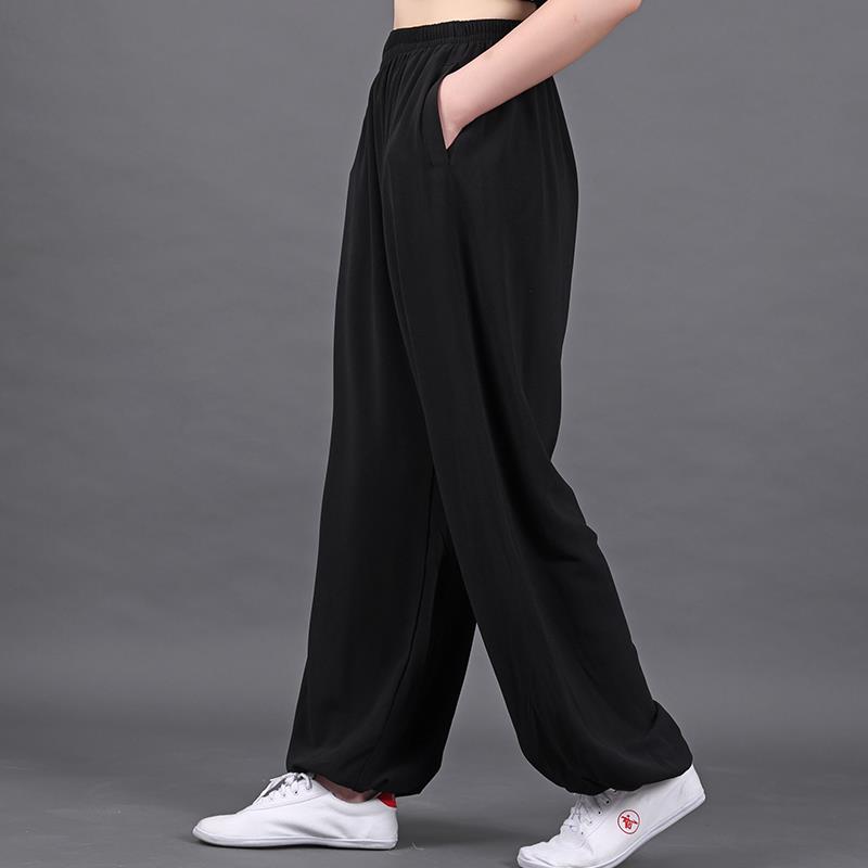 春秋太极裤弹力珍珠棉裤珍珠棉团购新武款服女透气男笼术练功裤中