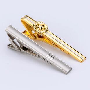 金色银色正品领带夹军迷男士女士夏季正装领