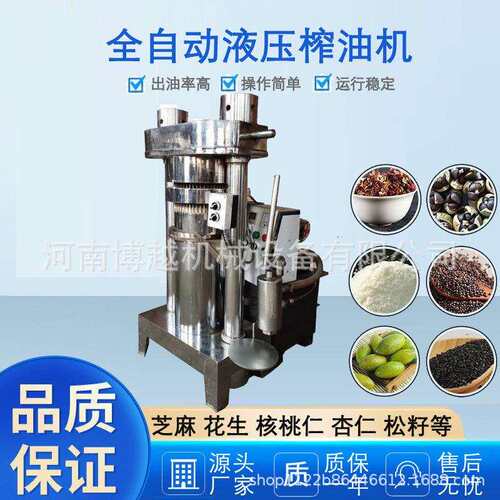 全自动芝麻香油机 180型花椒压油机 核桃橄榄果椰蓉立式榨油机