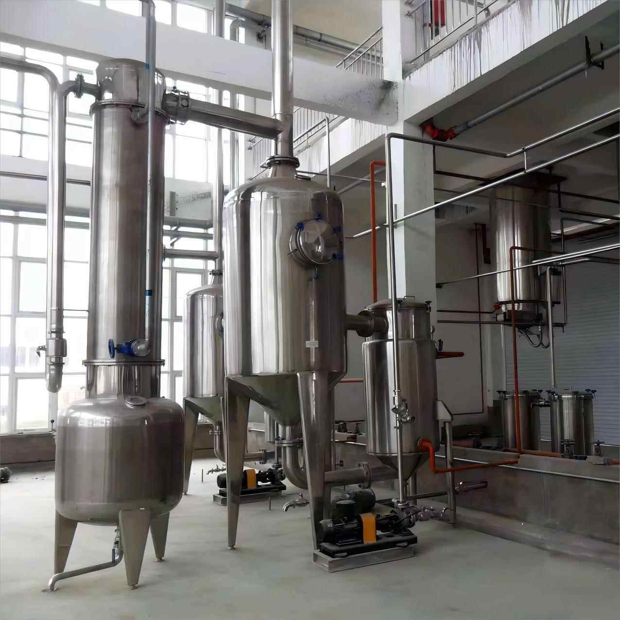 三效蒸发器浓缩设备列管式循坏外加热厂家直供坚固耐用