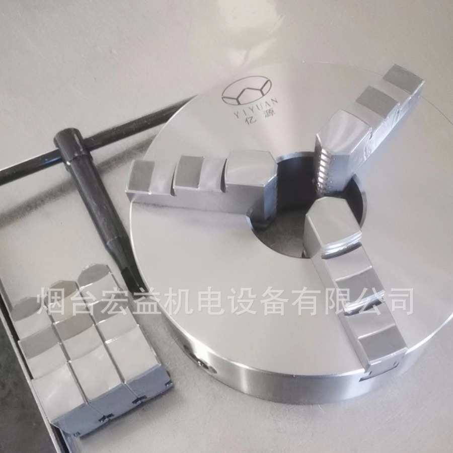 烟台亿源数控三爪手动卡盘K11 100 125 160 200 250 320低价卡盘
