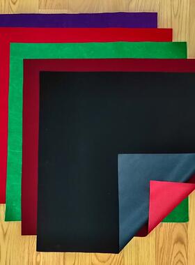 现货正方形高档柔软纯黑色绒布桌布紫色推牌布纯红色塔罗布桌垫