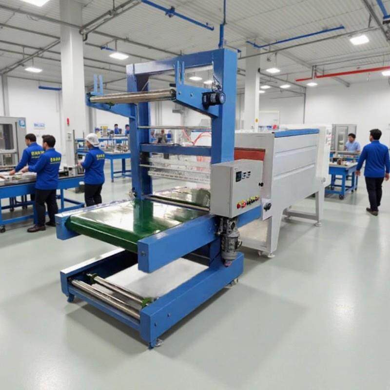 全自动食品纸箱裹包机价格瓶装饮料袖口式塑封膜热收缩包装机