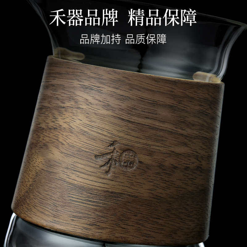 高品质台湾禾器高档玻璃公道杯耐高温加厚分茶器茶海过滤茶漏套装,餐饮具,公道杯,淘宝优惠券,粉丝福利购,淘宝优惠卷