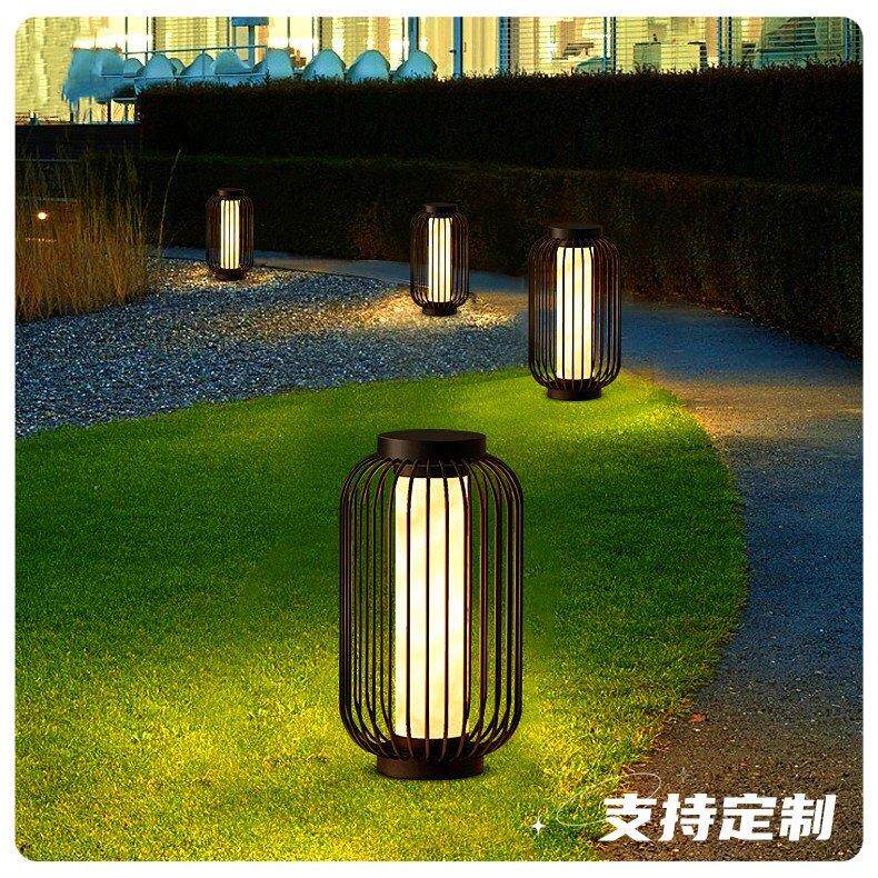简约现代草坪灯民宿鸟笼灯庭院景观灯户外防水花园别墅院子落地灯
