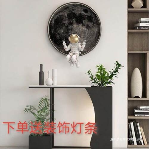 现岩代玄关桌铁艺AVD轻奢极窄门厅走入廊创意板石户架高端花玄关