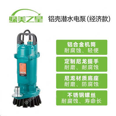 绿美之星水泵家用220V农用灌溉排污高扬程抽水机大流量小型潜水泵
