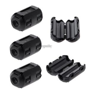 For Pcs 5mm Ferrite Core Ring Clip EMI Noise Suppressor