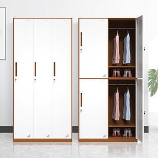 健身房衣帽间带心锁铁更皮衣柜钢制员工宿储物更衣柜舍洗浴中储物