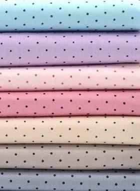 1mm小细波点纯棉斜纹面料 手工布艺DIY 室内模型用点点布料 40901