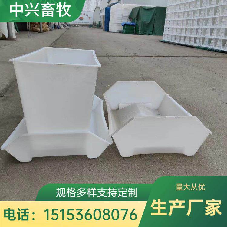 种鸭限料料箱 肉鸭料箱厂家 散养鸭专用料槽 自流式鸭料箱