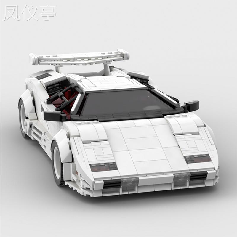 BuildMOC小颗粒益智积木玩具兼容科技系列MOC-57779蓝波基尼