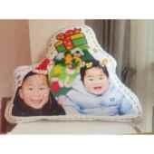 新款 定制is大n头照片可脑袋风头部抱枕娃娃抠图定爱做家居礼物送