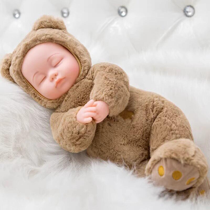 会说话的洋娃娃安抚陪睡婴儿睡眠毛绒布娃娃女孩玩具儿童仿真娃娃