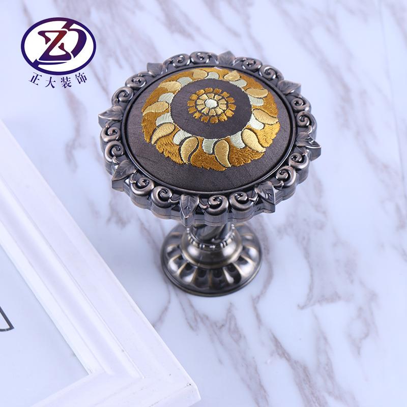 复古古典欧式风格挂钩现货 古铜色布艺绣花窗帘饰品配件墙钩