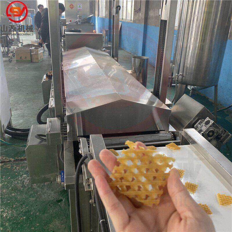 全自动带签豆腐串油炸机器电加热兰花串油炸机小型花干油炸设备