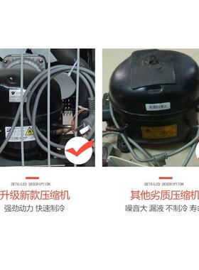 商用水槽酒店冷藏柜冷藏水冰钢箱带池冰箱不锈OYQ工作其台冰柜他
