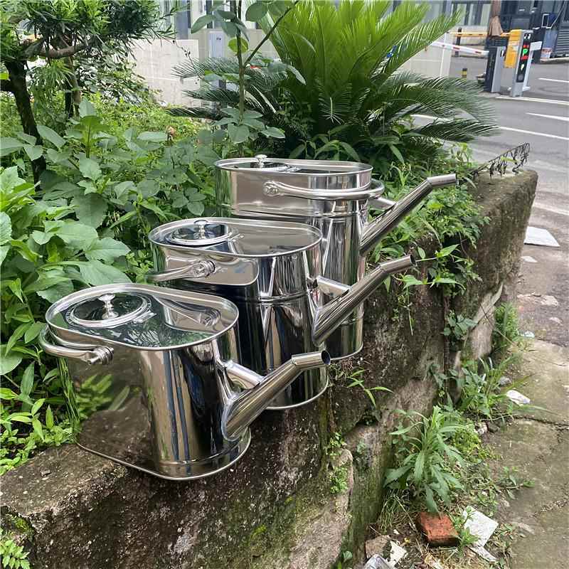 不锈钢油汽桶加厚长嘴铁油箱桶10升加油用油柴油966备壶汽车摩托