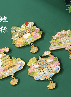 雷峰塔灵隐寺中国城市装饰摆件
