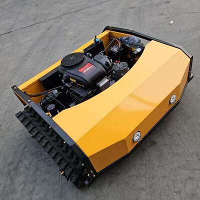 小型遥控履带式割草机 物业社区绿化修剪机 自走式果园农田除草机