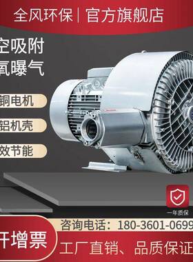 4KW双叶轮高压风机RB-72S-3粉体输送设备配套4300W双段漩涡鼓风机
