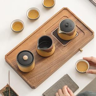 ROADMAKER 泡茶器客厅简约茶盘泡茶壶 陶瓷功夫茶具套装 家用小套装